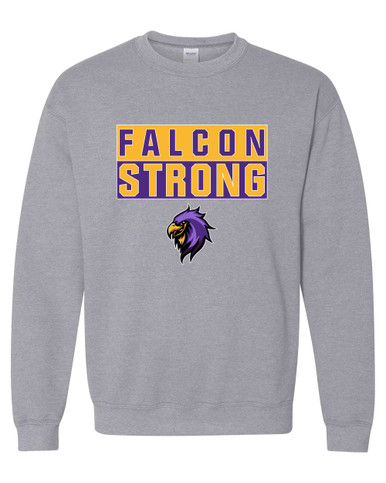 Monroe Falcons Sideview Strong #1 Men's Sweatshirt
