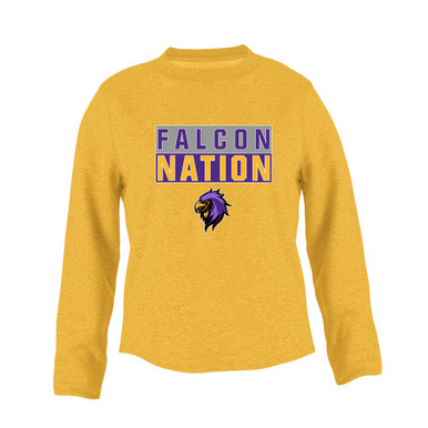 Monroe Falcons Sideview Nation #1 Women's Sweatshirt