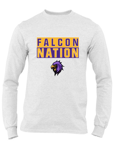 Monroe Falcons Sideview Nation #1 Men's Premium LS T-Shirt