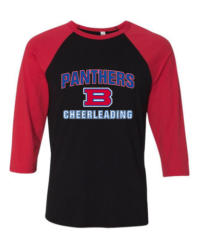 Bartlett Panthers Cheerleading Women's Baseball T-Shirt