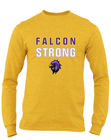 Monroe Falcons Sideview Strong #2 Men's LS T-Shirt