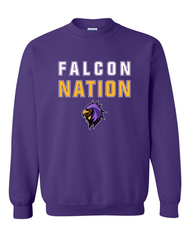 Monroe Falcons Sideview Nation #2 Men's Sweatshirt