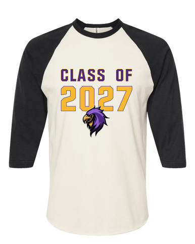 Monroe Falcons Sideview Class of 2027 Men's Baseball T-Shirt