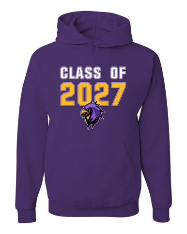 Monroe Falcons Sideview Class of 2027 Men's Premium Hoodie