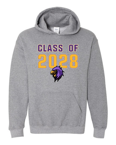 Monroe Falcons Sideview Class of 2028 Men's Hoodie