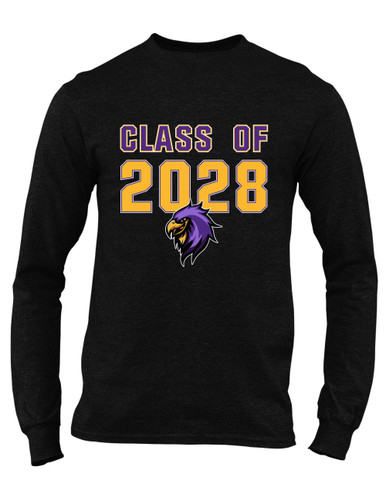 Monroe Falcons Sideview Class of 2028 Men's Premium LS T-Shirt