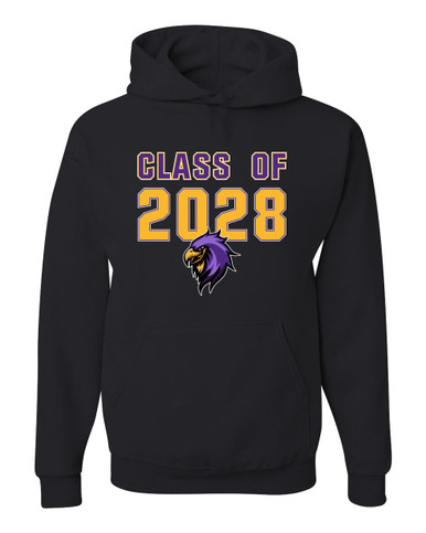Monroe Falcons Sideview Class of 2028 Men's Premium Hoodie