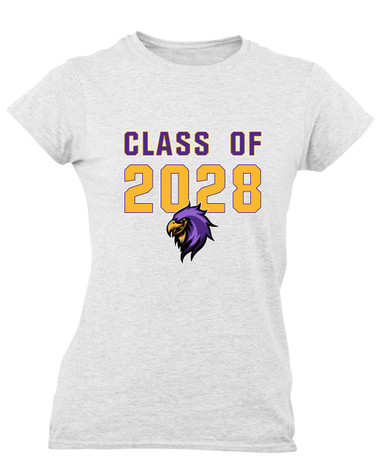 Monroe Falcons Sideview Class of 2028 Women's Premium SS T-Shirt