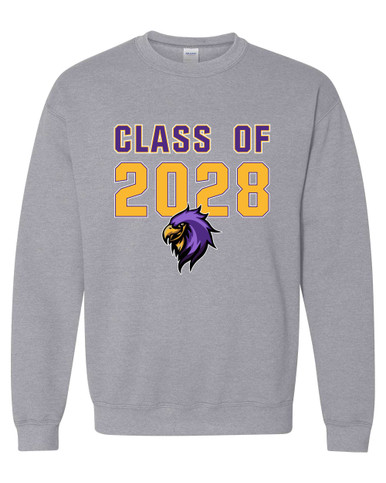 Monroe Falcons Sideview Class of 2028 Men's Sweatshirt