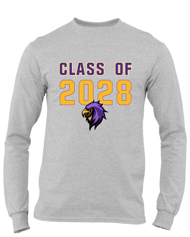 Monroe Falcons Sideview Class of 2028 Men's LS T-Shirt