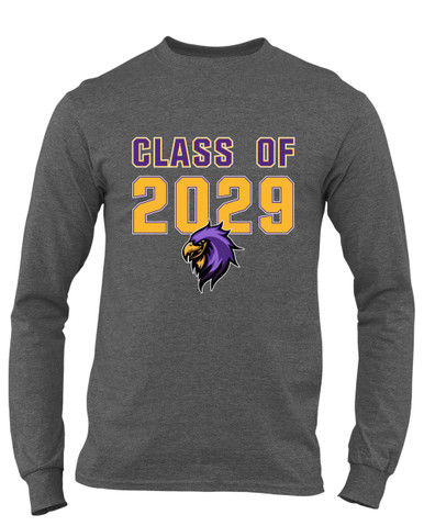 Monroe Falcons Sideview Class of 2029 Men's Premium LS T-Shirt