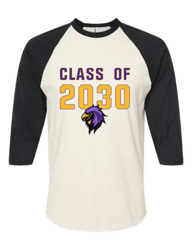 Monroe Falcons Sideview Class of 2030 Women's Baseball T-Shirt