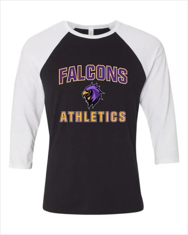Monroe Falcons Sideview Athletics Women's Baseball T-Shirt