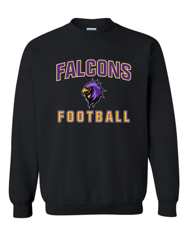 Monroe Falcons Sideview Football #1 Men's Sweatshirt