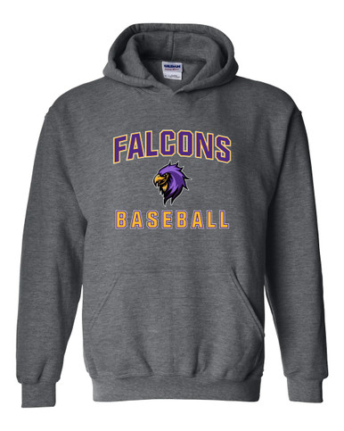 Monroe Falcons Sideview Baseball #1 Men's Hoodie