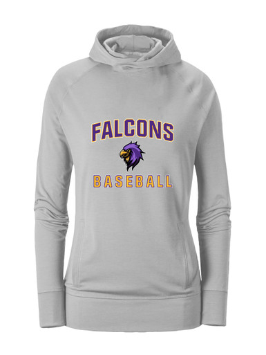 Monroe Falcons Sideview Baseball #1 Women's Hoodie