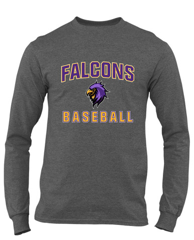 Monroe Falcons Sideview Baseball #1 Men's Premium LS T-Shirt