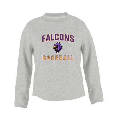 Monroe Falcons Sideview Baseball #1 Women's Sweatshirt