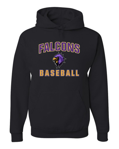 Monroe Falcons Sideview Baseball #1 Men's Premium Hoodie