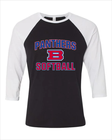 Bartlett Panthers Softball #1 Women's Baseball T-Shirt