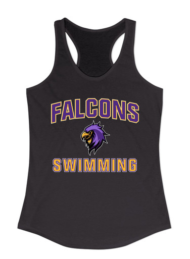 Monroe Falcons Sideview Swimming Women's Tank Top