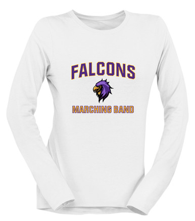 Monroe Falcons Sideview Marching Band Women's Premium LS T-Shirt