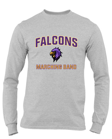 Monroe Falcons Sideview Marching Band Men's Premium LS T-Shirt