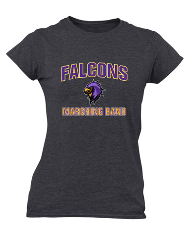Monroe Falcons Sideview Marching Band Women's SS T-Shirt
