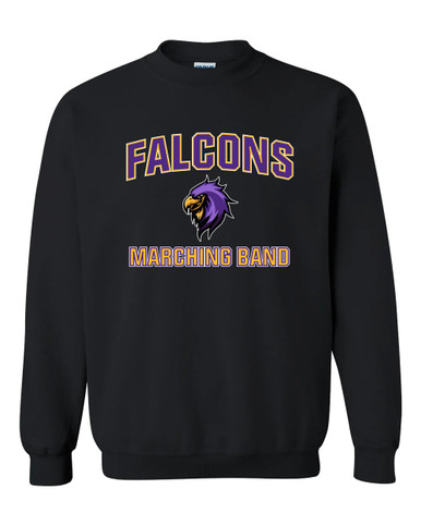 Monroe Falcons Sideview Marching Band Men's Sweatshirt