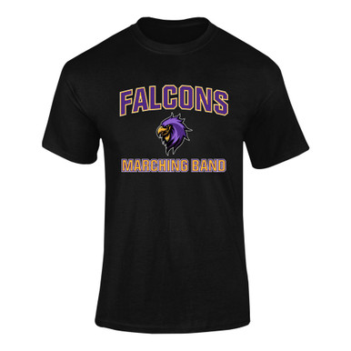 Monroe Falcons Sideview Marching Band Men's SS T-Shirt
