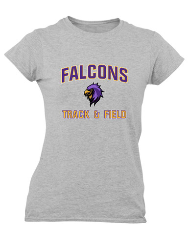 Monroe Falcons Sideview Track & Field Women's Premium SS T-Shirt