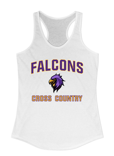 Monroe Falcons Sideview Cross Country Women's Tank Top
