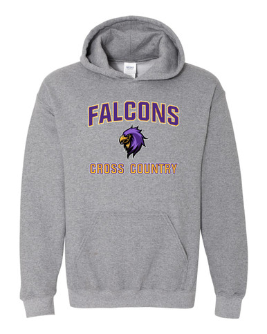 Monroe Falcons Sideview Cross Country Men's Hoodie