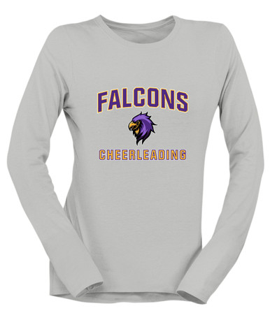 Monroe Falcons Sideview Cheerleading Women's Premium LS T-Shirt