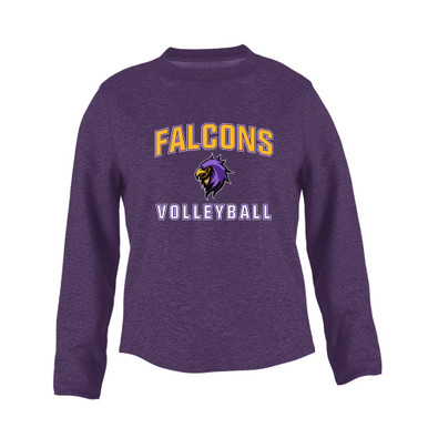 Monroe Falcons Sideview Volleyball Women's Sweatshirt