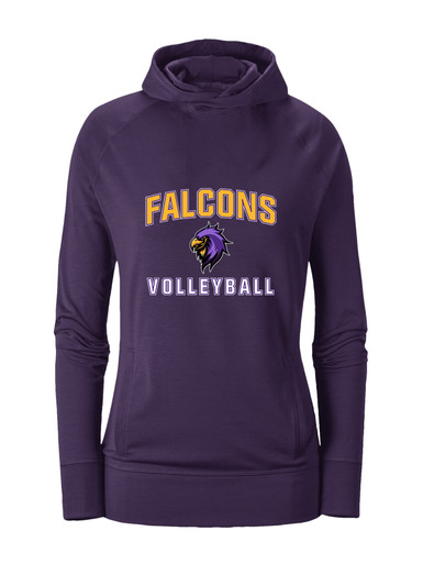 Monroe Falcons Sideview Volleyball Women's Hoodie