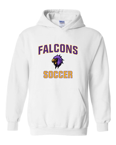 Monroe Falcons Sideview Soccer #1 Men's Hoodie