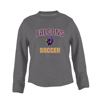 Monroe Falcons Sideview Soccer #1 Women's Sweatshirt