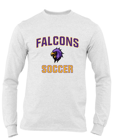 Monroe Falcons Sideview Soccer #1 Men's LS T-Shirt