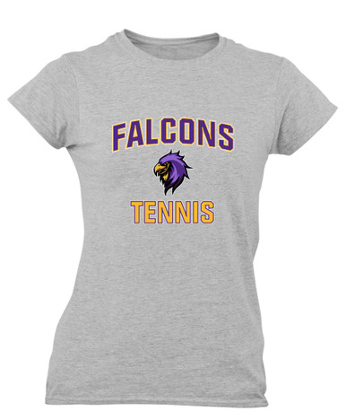Monroe Falcons Sideview Tennis Women's Premium SS T-Shirt