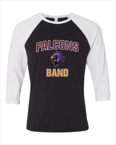 Monroe Falcons Sideview Band # 1 Women's Baseball T-Shirt