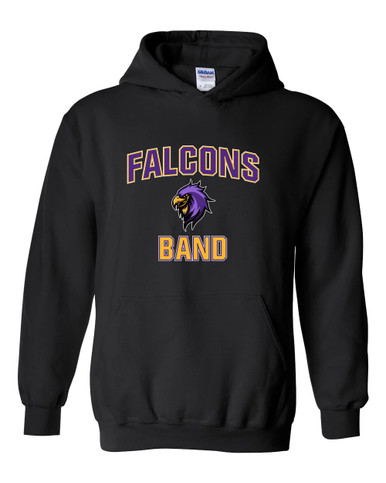 Monroe Falcons Sideview Band # 1 Men's Hoodie