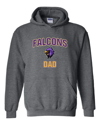Monroe Falcons Sideview Dad Men's Hoodie