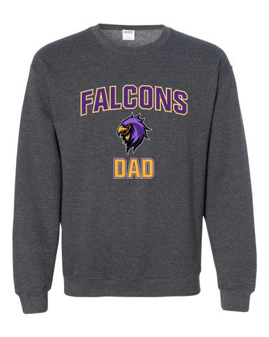 Monroe Falcons Sideview Dad Men's Sweatshirt