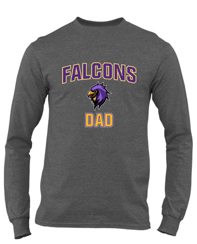 Monroe Falcons Sideview Dad Men's LS T-Shirt
