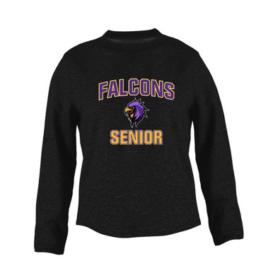 Monroe Falcons Sideview Senior #1 Women's Sweatshirt