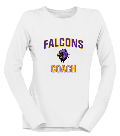 Monroe Falcons Sideview Coach Women's Premium LS T-Shirt