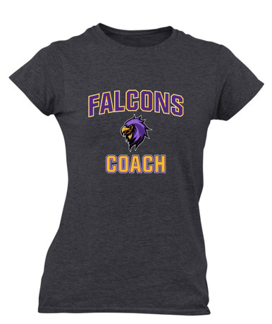 Monroe Falcons Sideview Coach Women's Premium SS T-Shirt