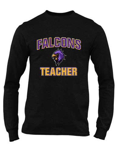 Monroe Falcons Sideview Teacher Men's Premium LS T-Shirt