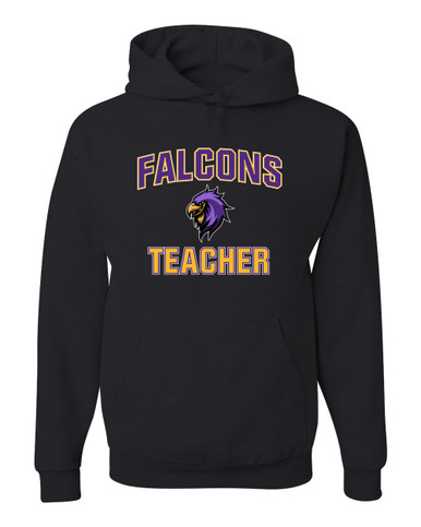 Monroe Falcons Sideview Teacher Men's Premium Hoodie